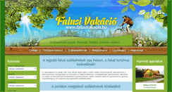 Desktop Screenshot of falusivakacio.hu